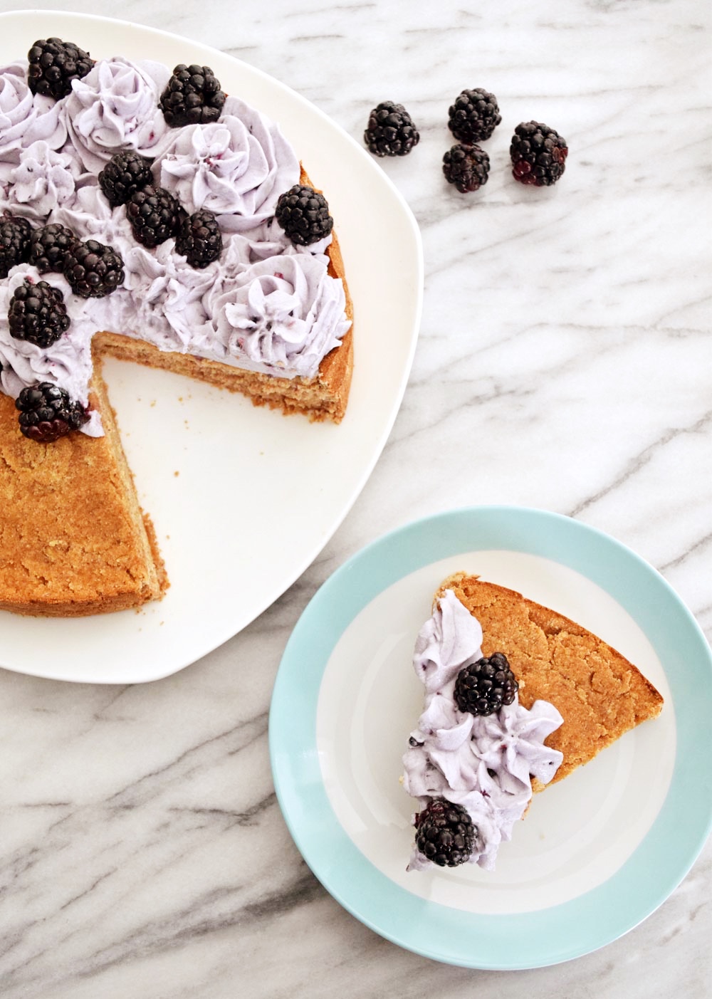 Vegan Vanilla Cake With Blackberry Whipped Cream Sweet Vegan Sara