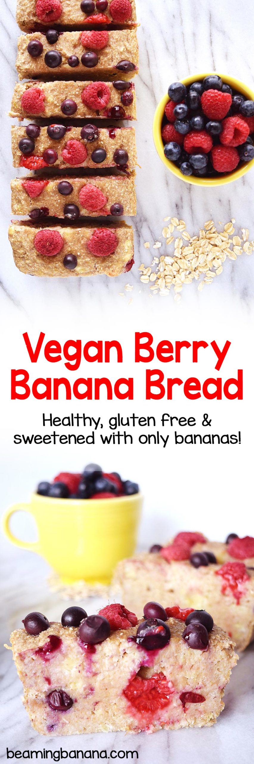 Vegan Berry Banana Bread - Sweet Vegan Sara