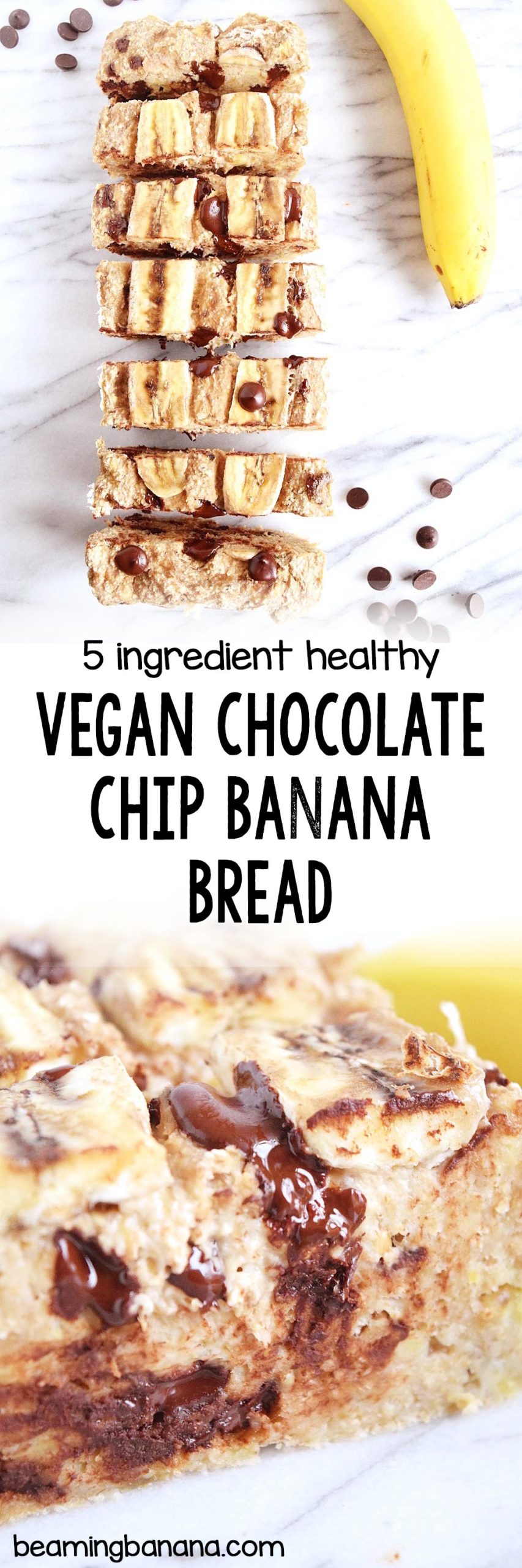 Vegan Chocolate Chip Banana Bread - Sweet Vegan Sara