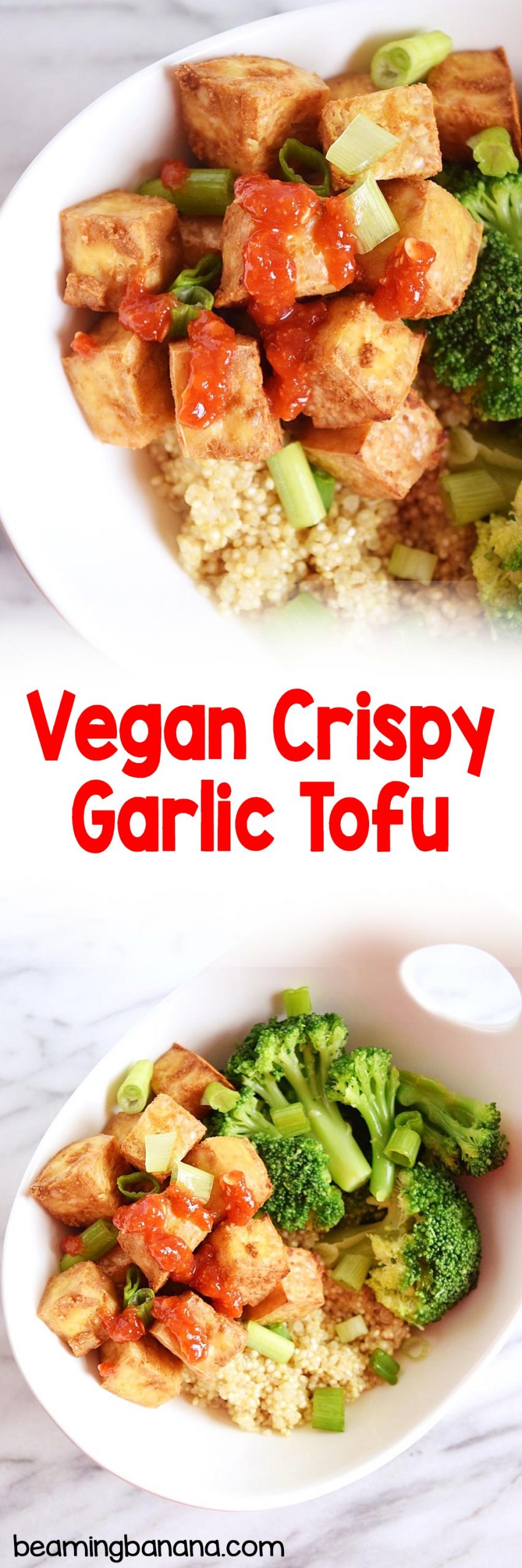 Vegan Crispy Garlic Tofu - Sweet Vegan Sara