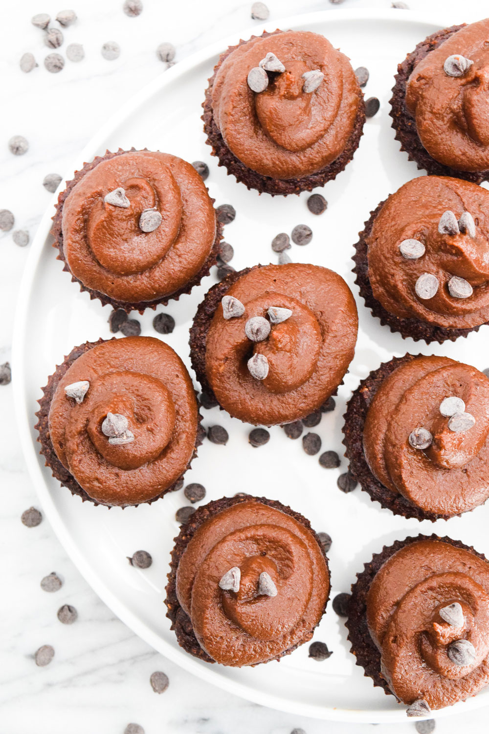Vegan Chocolate Cupcakes with Chocolate Frosting