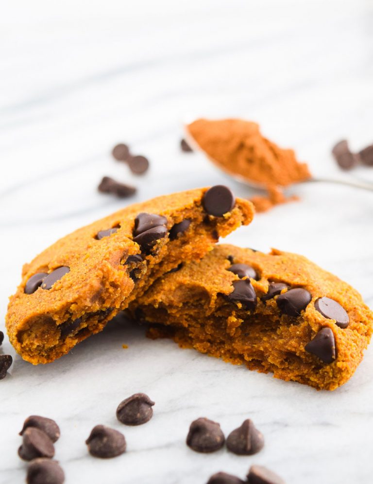 Vegan Pumpkin Spice Chocolate Chip Cookies Sweet Vegan Sara