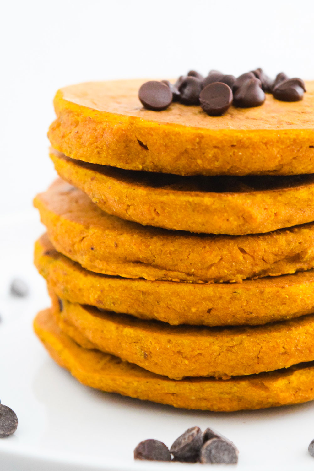 Vegan Pumpkin Spice Chocolate Chip Pancakes Sweet Vegan Sara