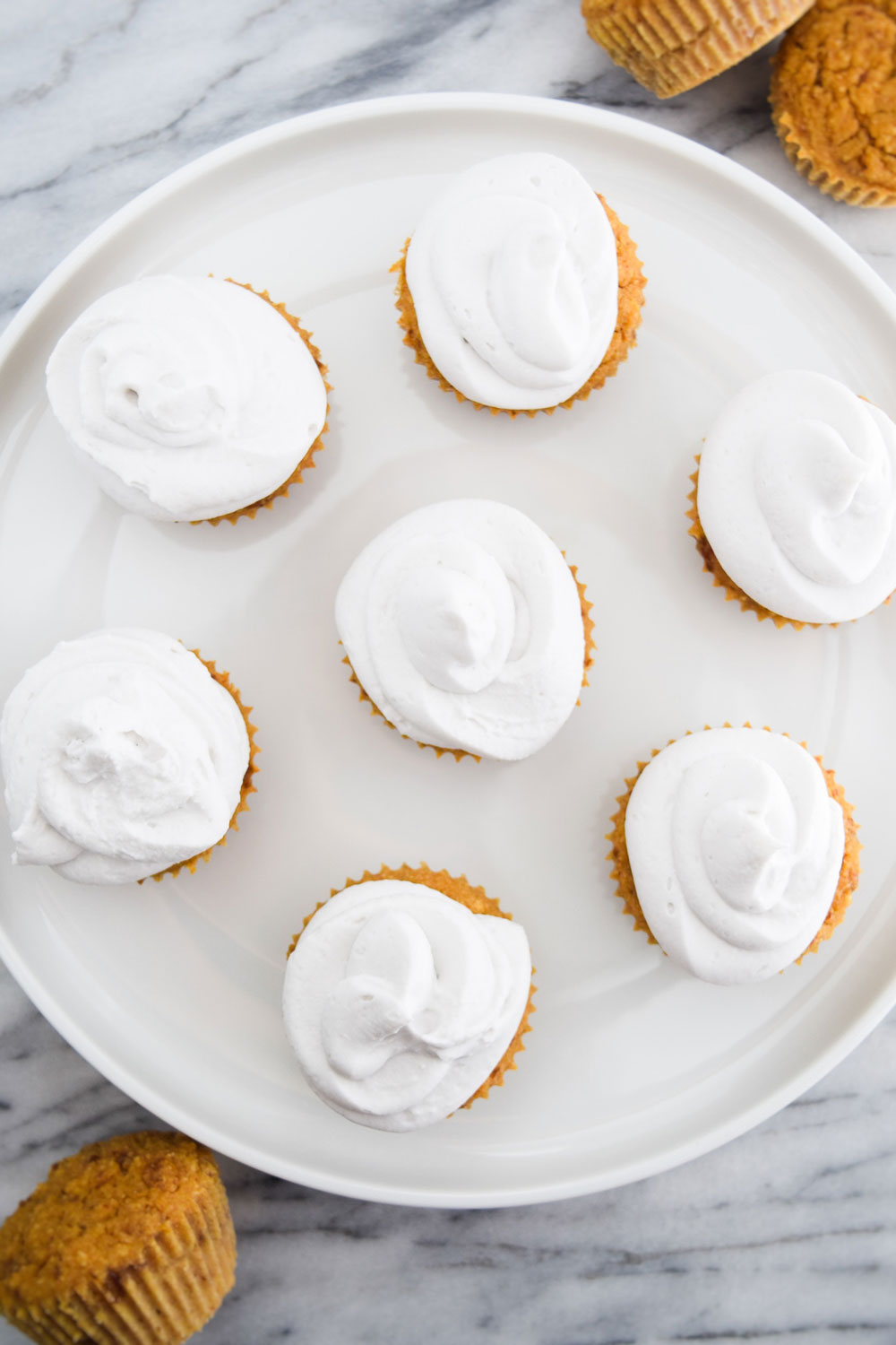 Vegan Vanilla Cupcakes with Whipped Cream Frosting
