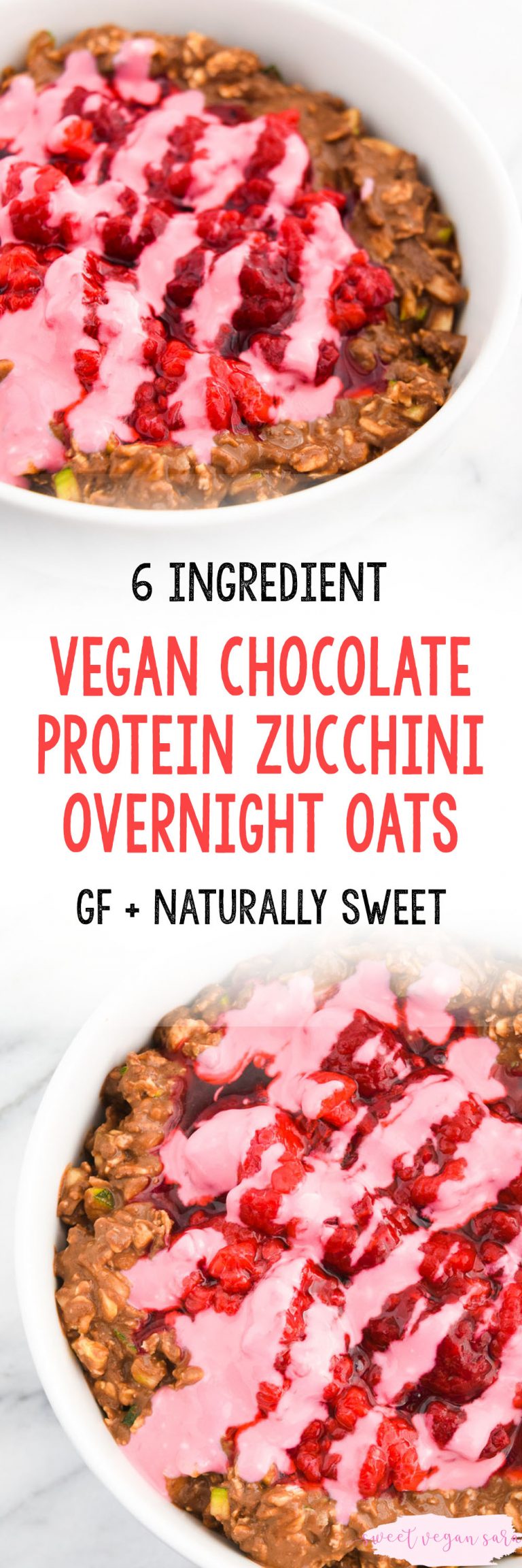 Vegan-Chocolate-Protein-Zucchini-Overnight-Oats-Pin - Sweet Vegan Sara