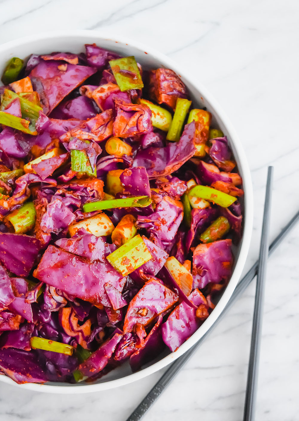 Vegan Quick Kimchi Salad