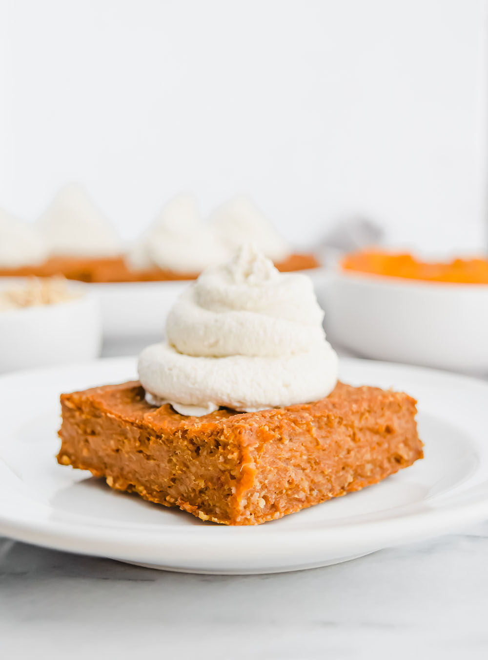 Vegan Pumpkin Spice Bars with Cream Cheese Frosting