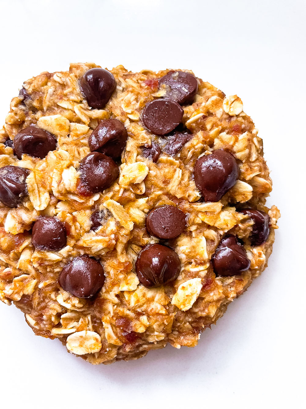 Vegan 3 Ingredient Single Serving Oatmeal Chocolate Chip Cookie